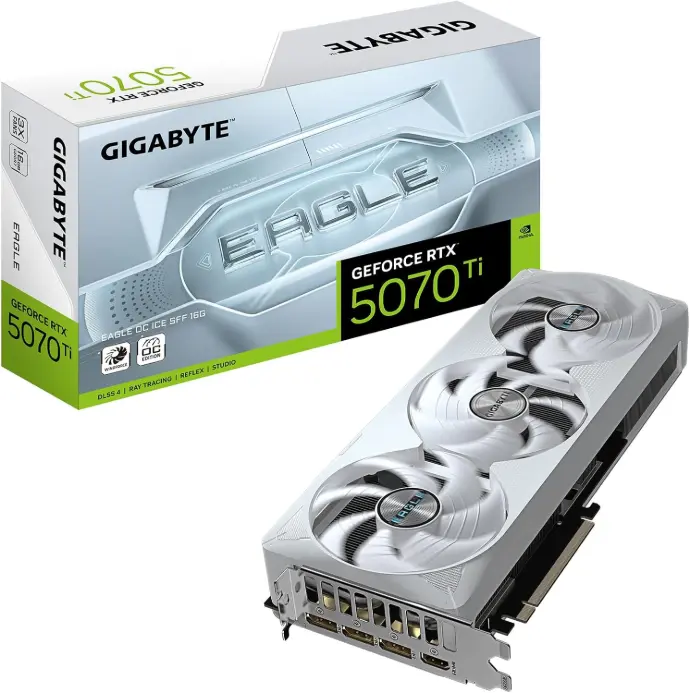 GIGABYTE RTX 5070 Ti Eagle White OC SFF 16GB GDDR7 PCIe 5.0