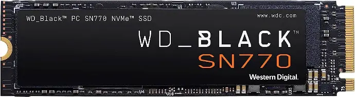 2TB Western Digital BLACK SN770 NVMe Gen4 hasta 5,150 MB/s   