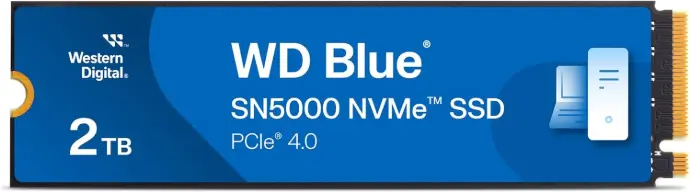 Western Digital 2TB PCIe Gen4 3D NAND NVMe M.2 SSD hasta 5,150 MB/s