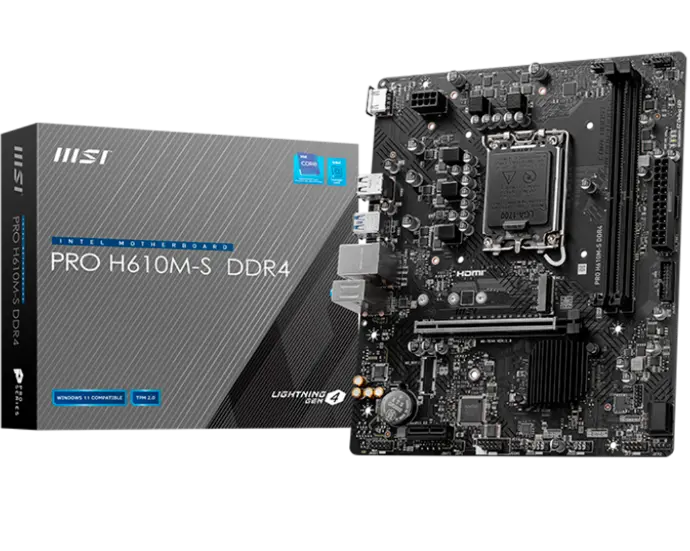 MSI PRO H610M-S DDR4 LGA 1700