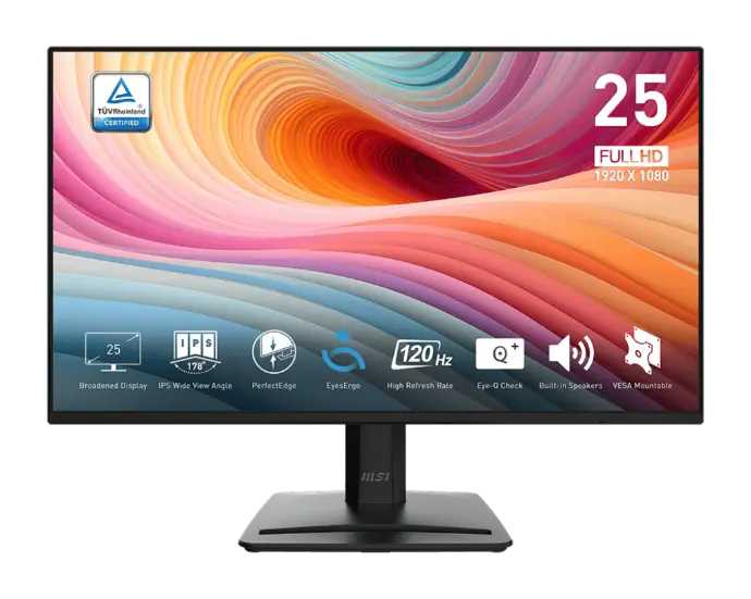 MSI PRO MP252 E2 24.5" IPS 1920 x 1080 (FHD) 120Hz