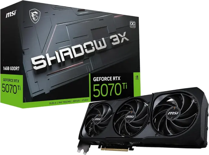 MSI RTX 5070 TI 16GB Shadow 3X OC GDDR7