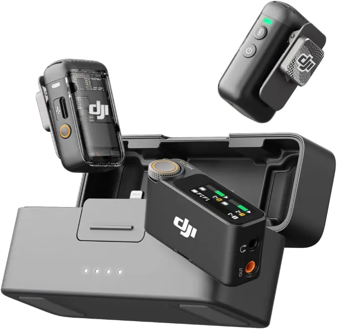 DJI Mic 2 (2 TX + 1 RX + estuche de carga)