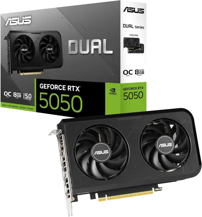 ASUS Dual GeForce RTX 5050 8GB GDDR6 OC Edition PCIe 5.0