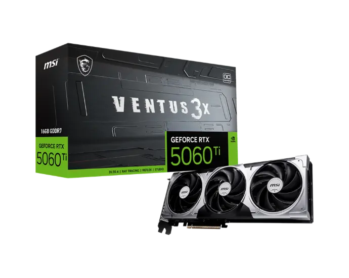 MSI Ventus 3X  RTX 5060 Ti 16GB OC GDDR7 128-bit