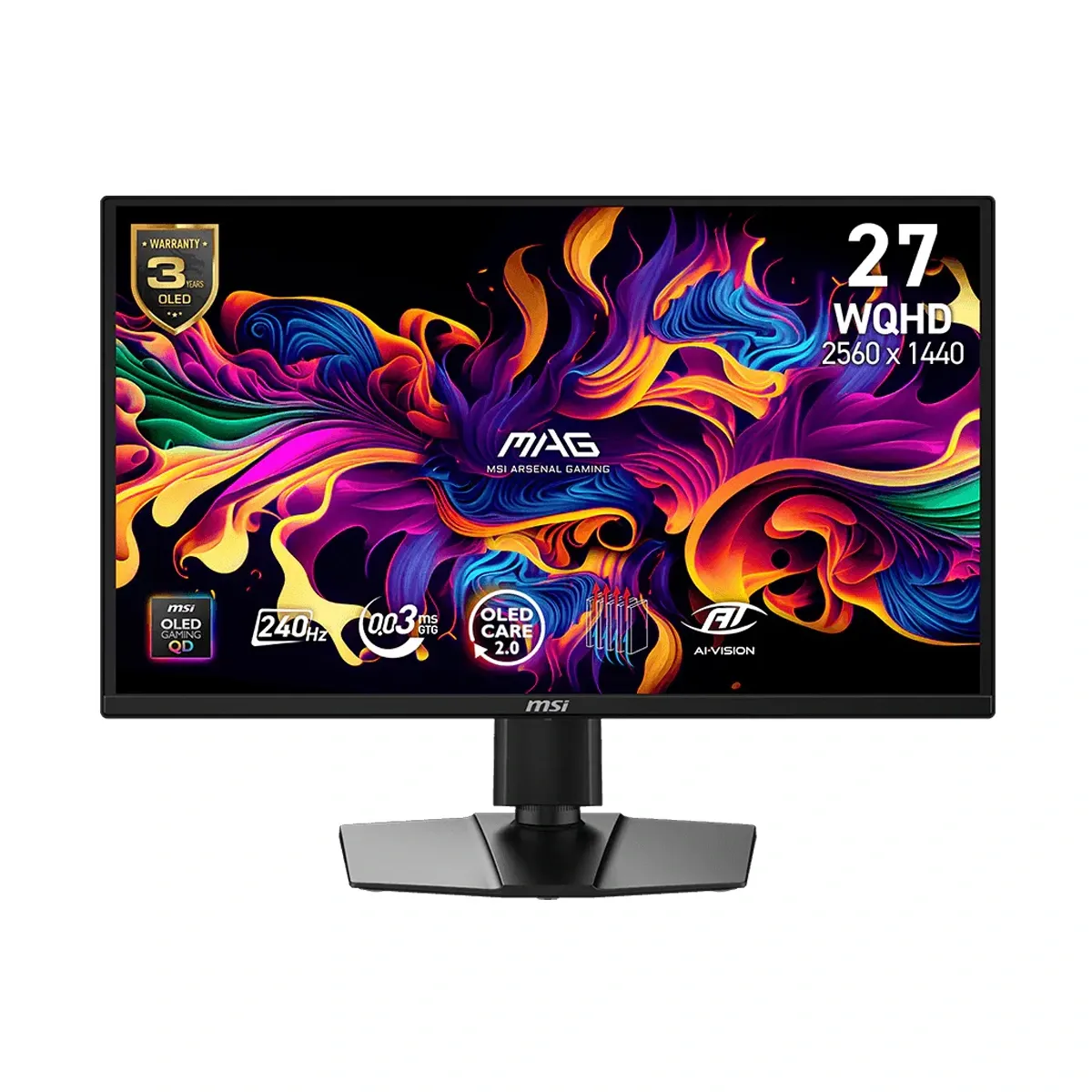  MSI MAG 272QP QD-OLED X24 27" 2560 x 1440 (QHD) 0.03ms 240Hz