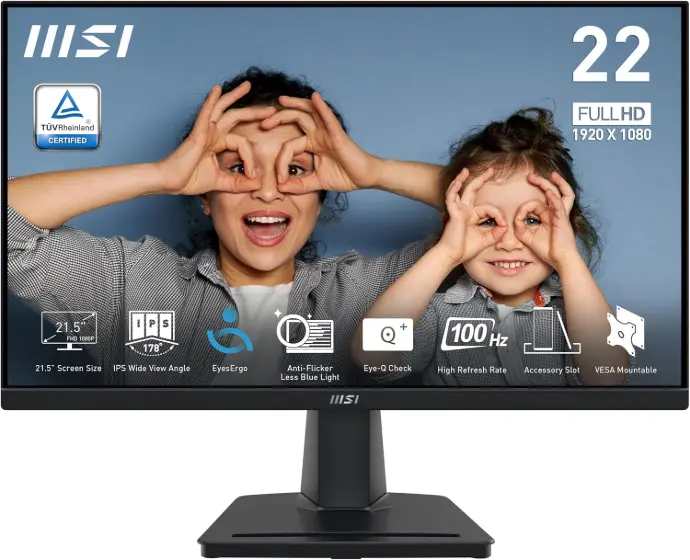 MSI PRO MP225 IPS 1080P 100Hz 