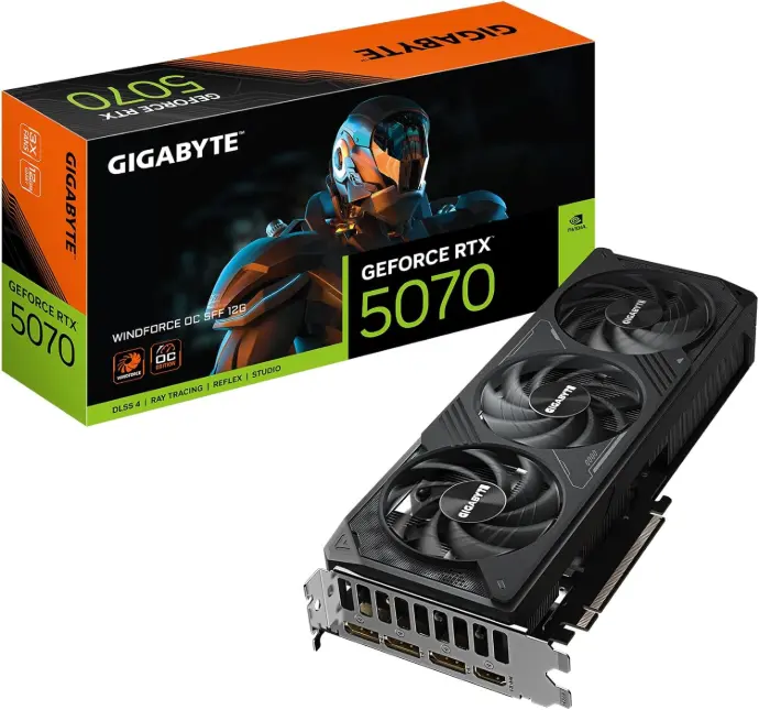 GIGABYTE RTX 5070 WINDFORCE OC SFF 12GB 256-bit GDDR7 PCIe 5.0