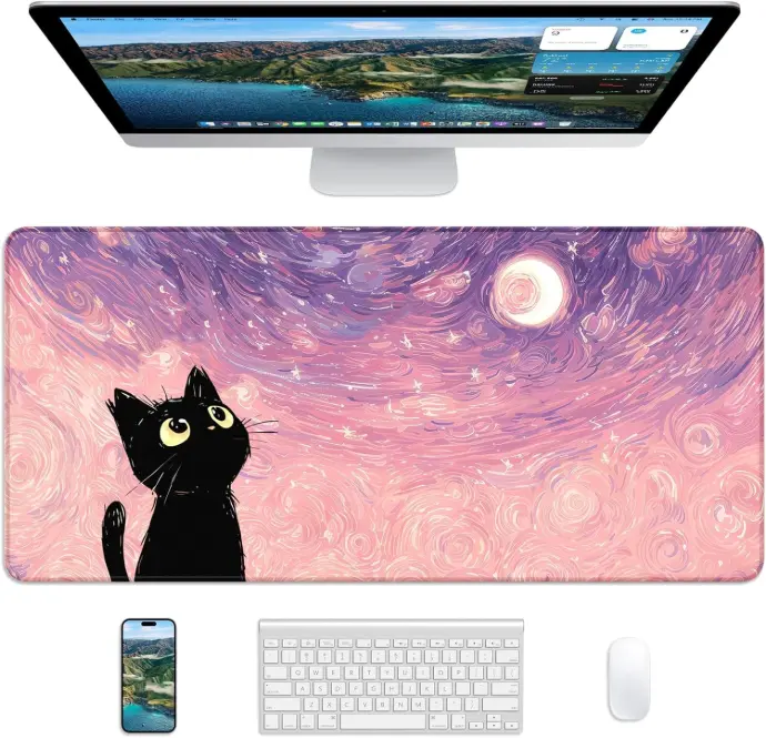 Gaming Mousepad XXL Van Gogh Cat