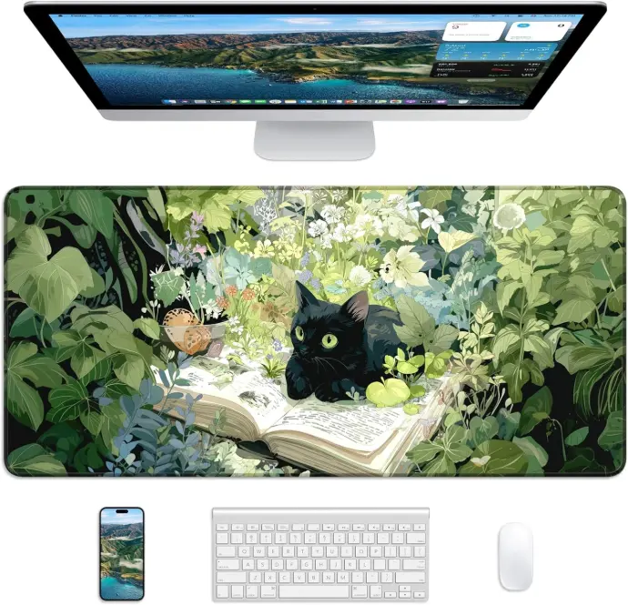 Gaming Mousepad XXL Reading Cat