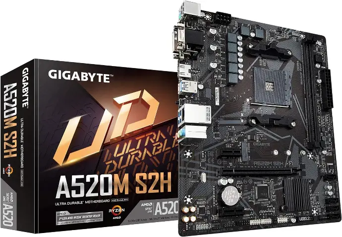 Gigabyte A520M S2H AMD Ryzen AM4/MicroATX 