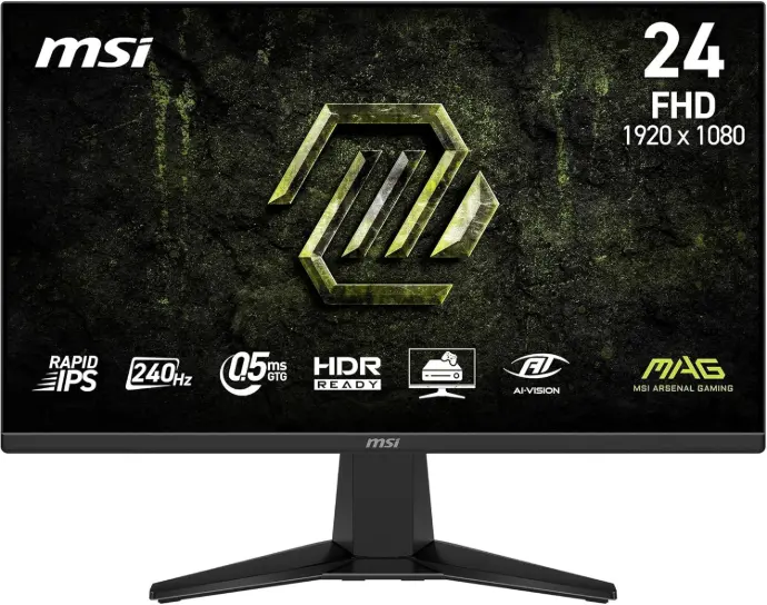 MSI MAG 245F X24 24" 240 Hz Rapid IPS 0.5ms 1920 x 1080
