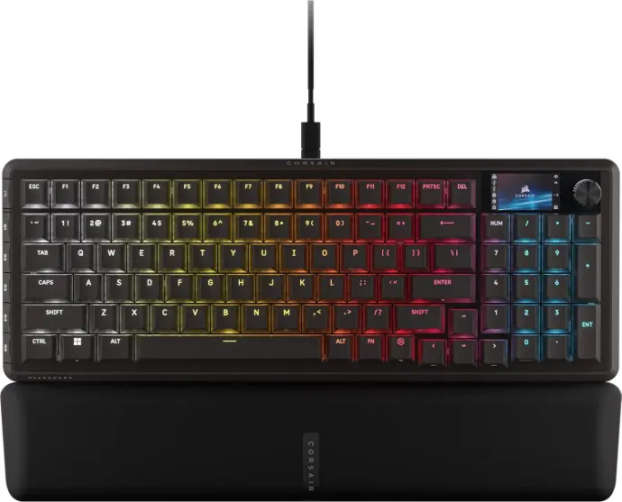 Corsair Vanguard 96 MLX Fusion Tactile Switches 8000Hz Polling LCD Display