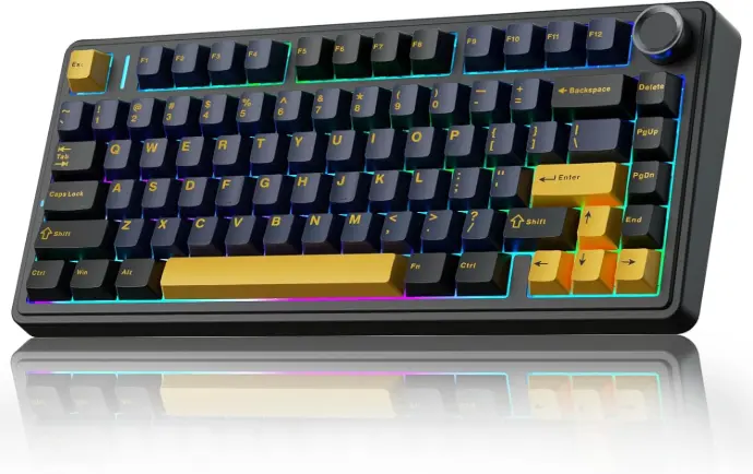 AULA F75 75% Wireless Teclado Mecanico Cool Black