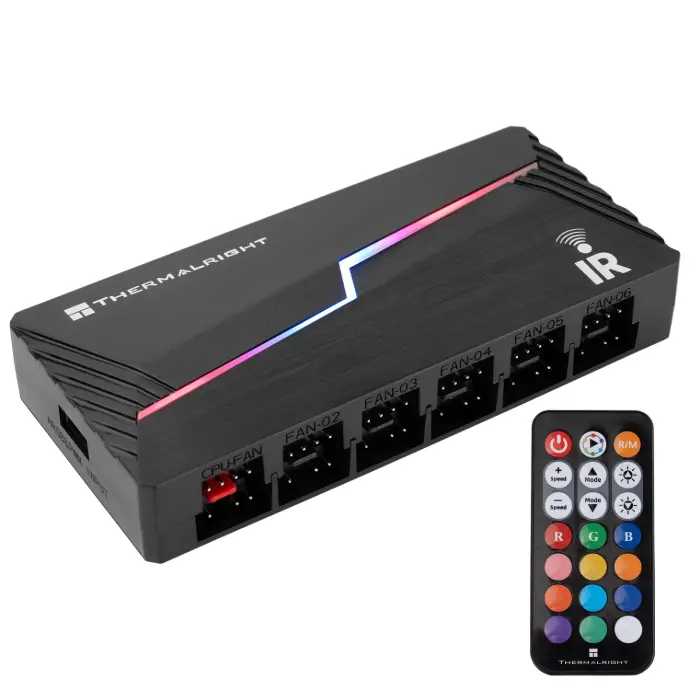 Thermalright Ventilador y controlador ARGB HUB X12  ARGB/PWM Hub