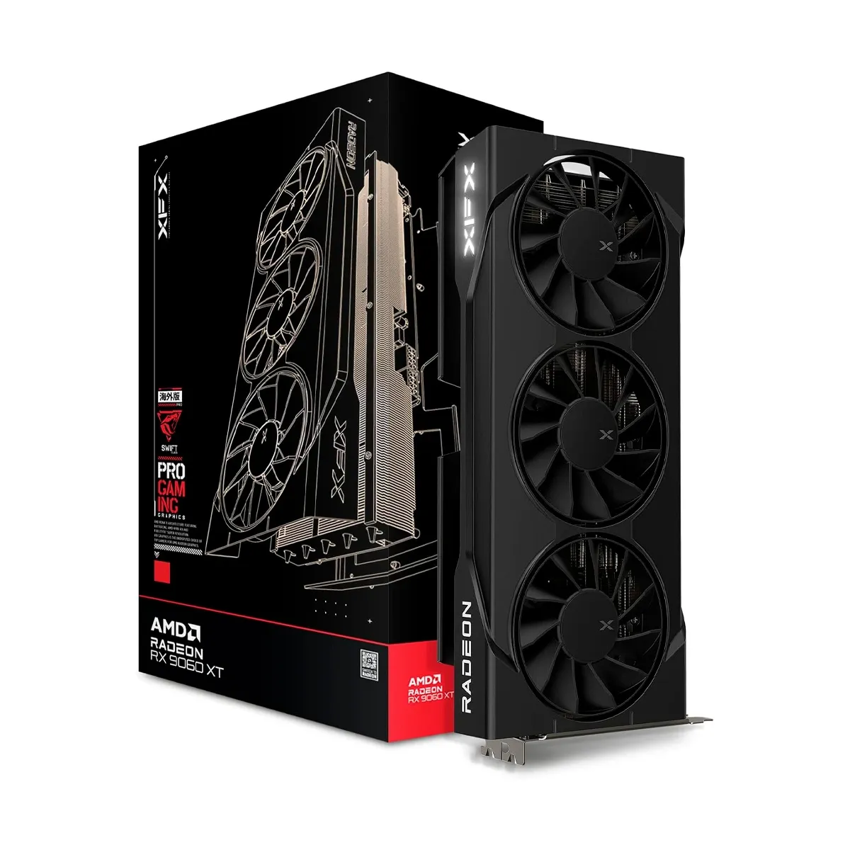 XFX Swift AMD Radeon RX 9060 XT OC 16GB GDDR6