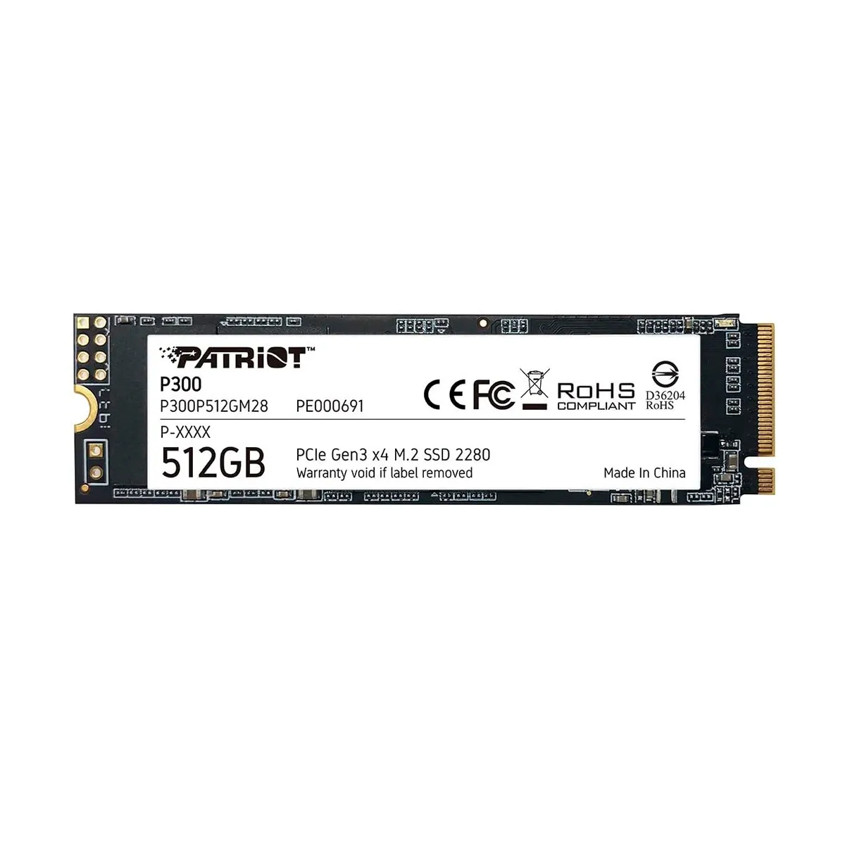 Patriot P300 512GB SSD 2280 M.2 PCIe Gen3 x4 NVMe