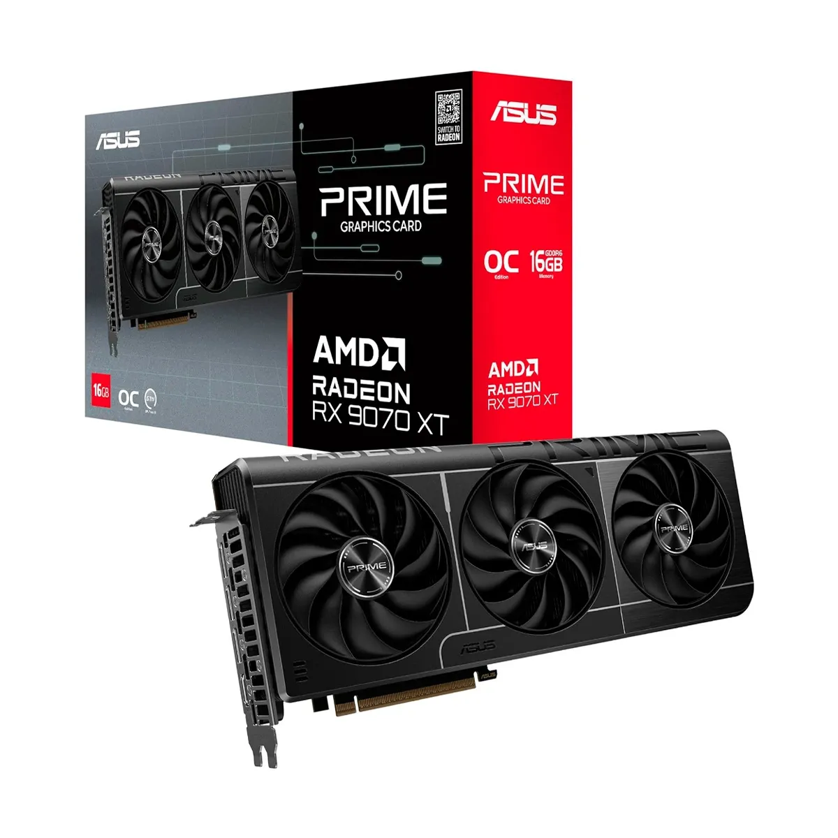ASUS Prime Radeon RX 9070 XT 16GB GDDR6 OC