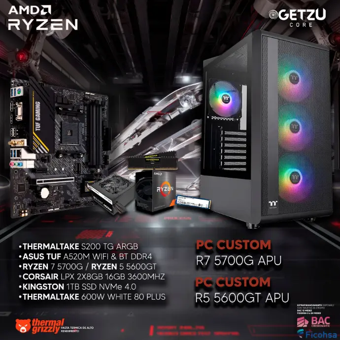 PC GAMING R5 5600G/ R7 5700G APU