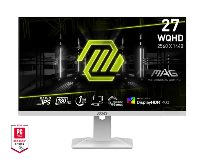 MSI 27" 180 Hz Rapid IPS QHD 2560 x 1440 (2K) 1ms MAG274QRF