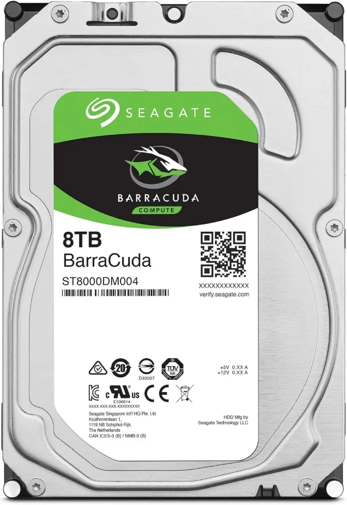 Seagate BarraCuda 8TB Disco Duro Sata 6 Gb/s 5400 RPM 256MB