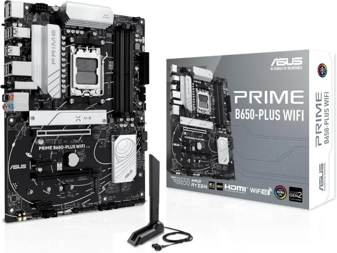 ASUS PRIME B650-PLUS WIFI AMD B650 AM5 Ryzen 9000 8000 & 7000 ATX
