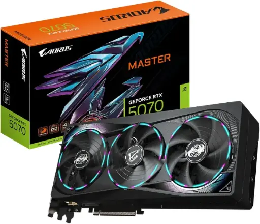 GIGABYTE AORUS RTX 5070 Master 12GB 256-bit GDDR7 PCIe 5.0