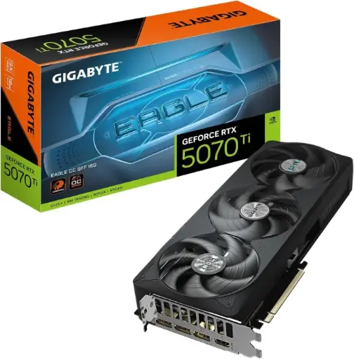 GIGABYTE RTX 5070 Ti Eagle Black OC SFF 16GB GDDR7 PCIe 5.0