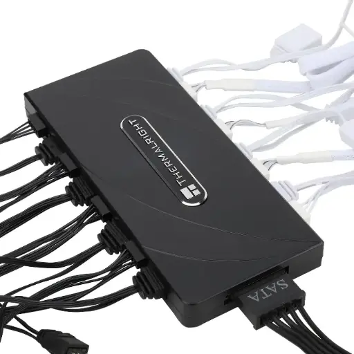 Thermalright Ventilador y controlador ARGB HUB ×8 ARGB/PWM Hub 