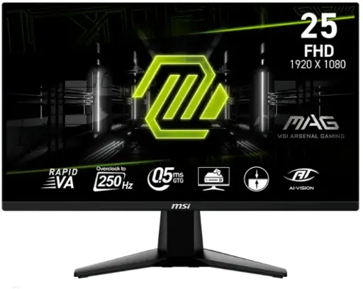 MSI 25" 250Hz Rapid VA FHD Gaming Monitor 1920 x 1080 MAG255XFV
