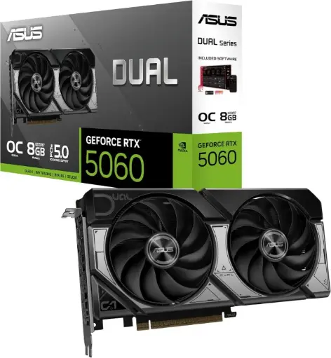 ASUS Dual GeForce RTX 5060 8GB GDDR7 OC Edition