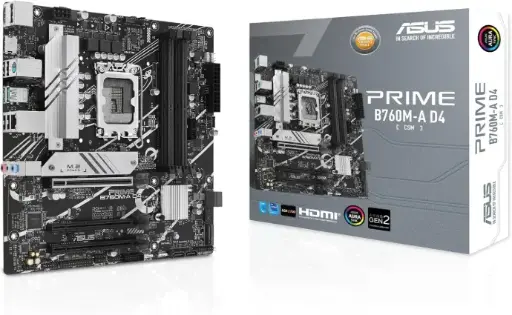ASUS Prime B760M-A D4-CSM (LGA 1700) PCIe 4.0, DDR4
