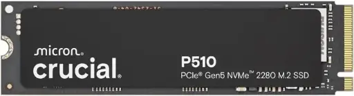 Crucial P510 1TB Gen5 NVMe SSD 11,000 MB/s