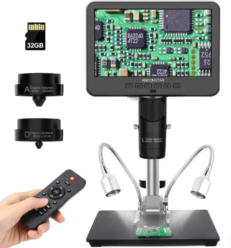 Andonstar AD246S-M - Microscopio soldadura digital HDMI 2000x UHD 2160P