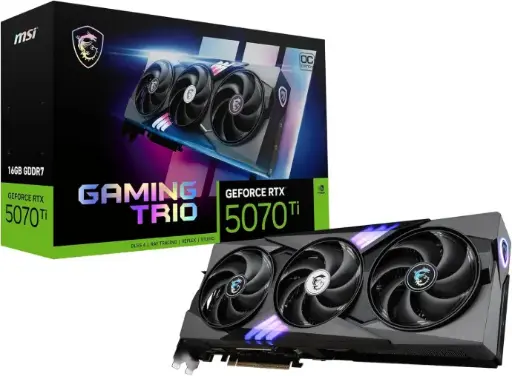MSI Gaming Trio OC  RTX 5070 Ti 16GB GDDR7, 256-bit