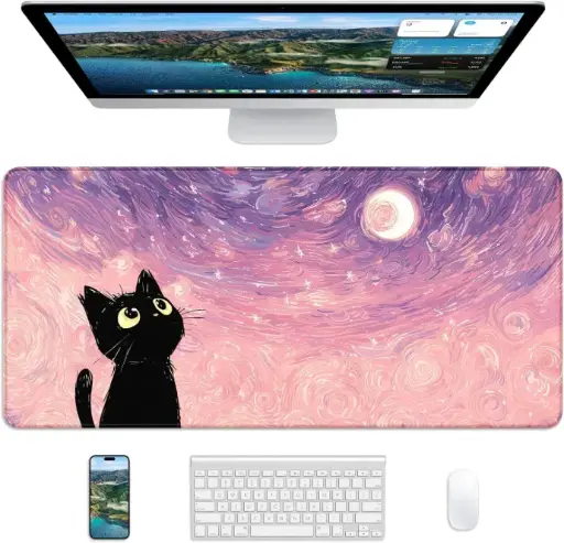 Gaming Mousepad XXL Van Gogh Cat