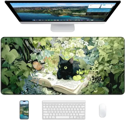 Gaming Mousepad XXL Reading Cat