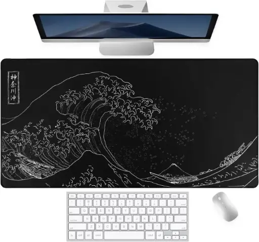 Gaming Mousepad XXL ola de Kanagawa Boceto