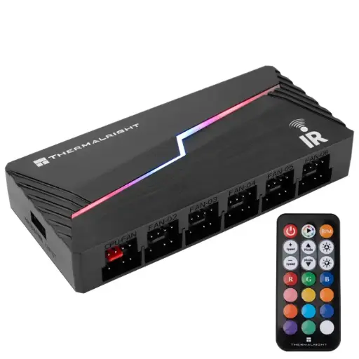 Thermalright Ventilador y controlador ARGB HUB X12  ARGB/PWM Hub