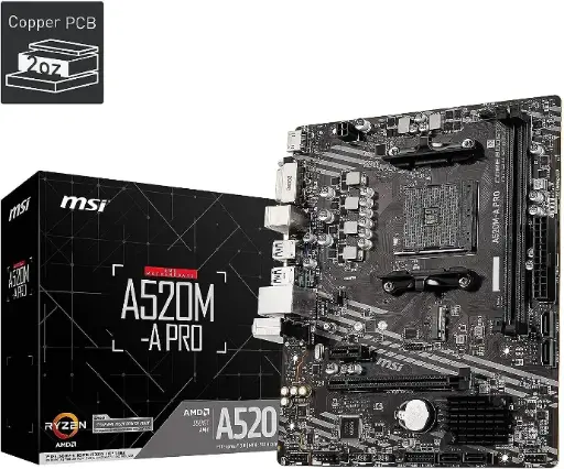 MSI A520M-A PRO AMD RYZEN 3000 - 5000