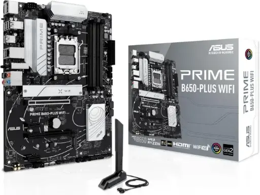 ASUS PRIME B650-PLUS WIFI AMD B650 AM5 Ryzen 9000 8000 & 7000 ATX