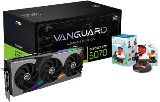 MSI RTX 5070 12GB GDDR7 VANGUARD SOC EDICION DE LANZAMIENTO